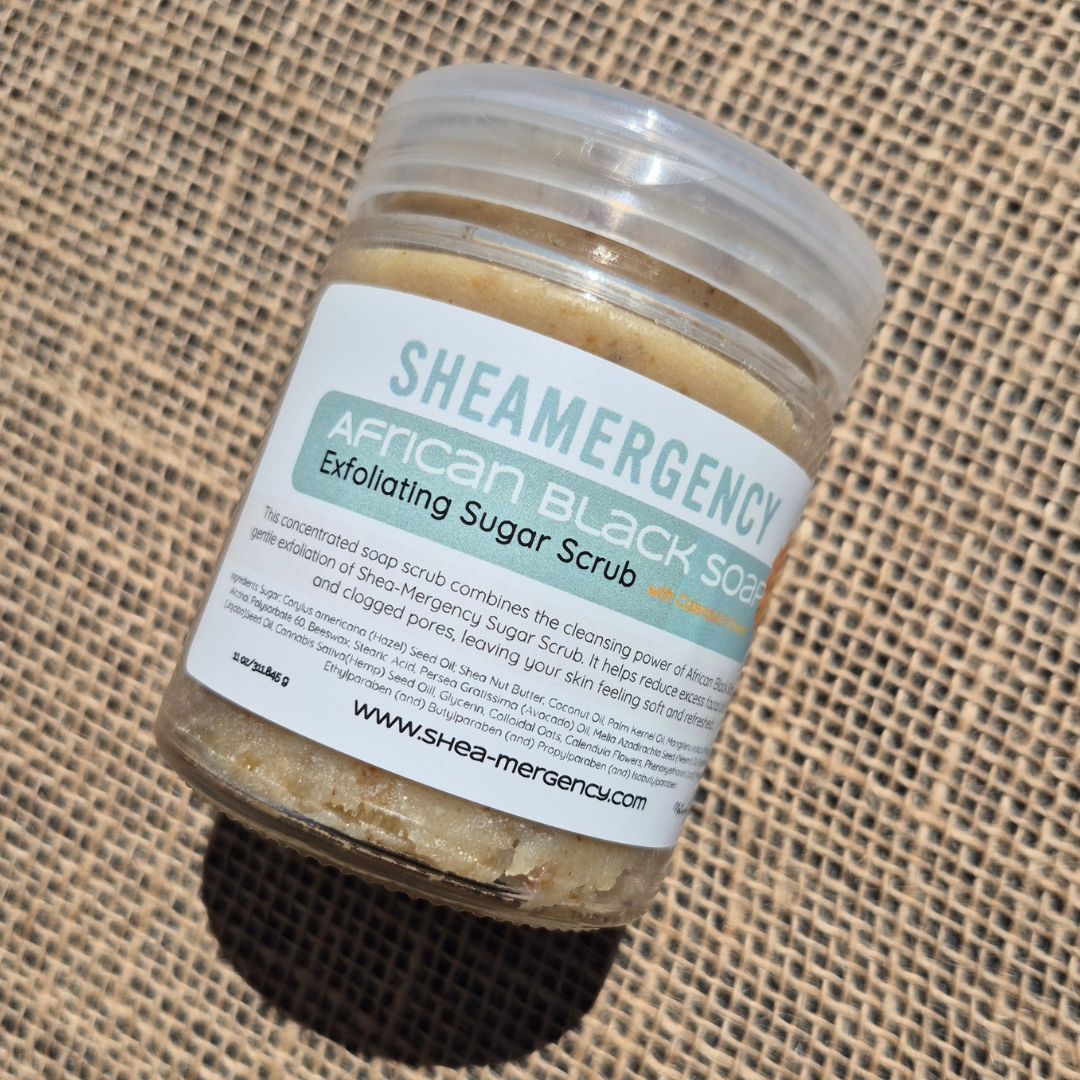 African Black Soap Sugar Scrub