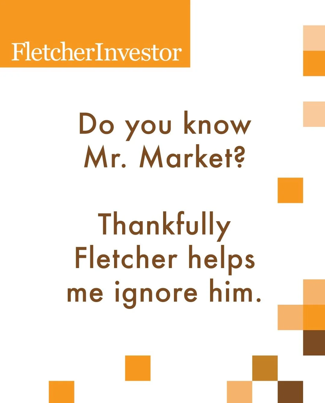 As an individual investor, I've spent way too much time listening to Mr. Market ... mood swings, bad advice, hype and opinions galore. 
.
The Fletcher algorithm allows me to rest in my decisions. Buy, hold, sell ... all depending on monthly signals f