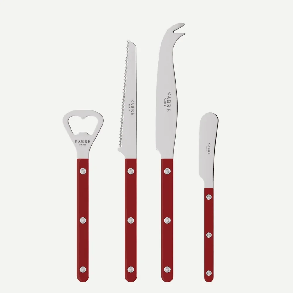 Aperitif set - Bistrot Solid, Burgundy