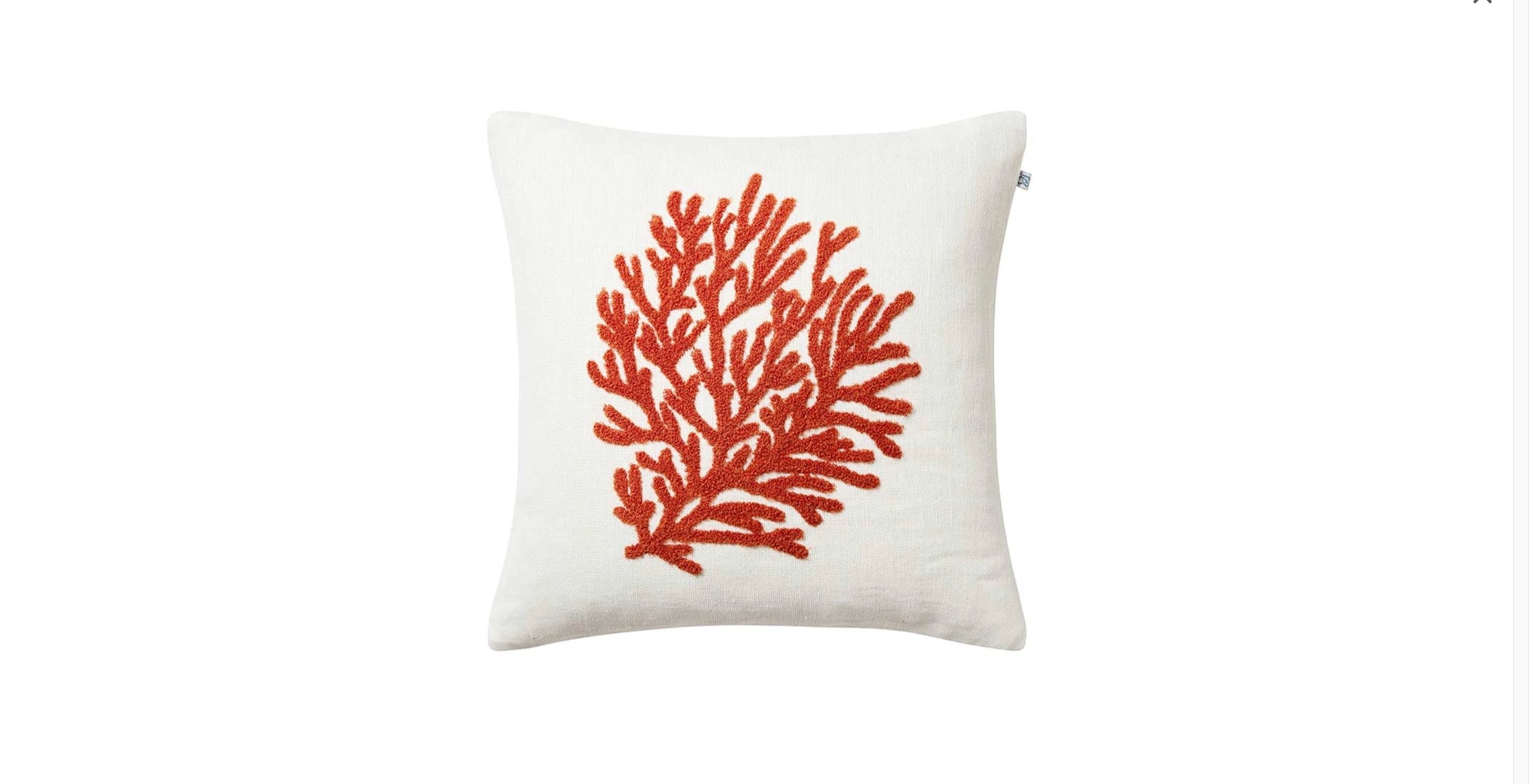 Coral Linen Cushion Cover