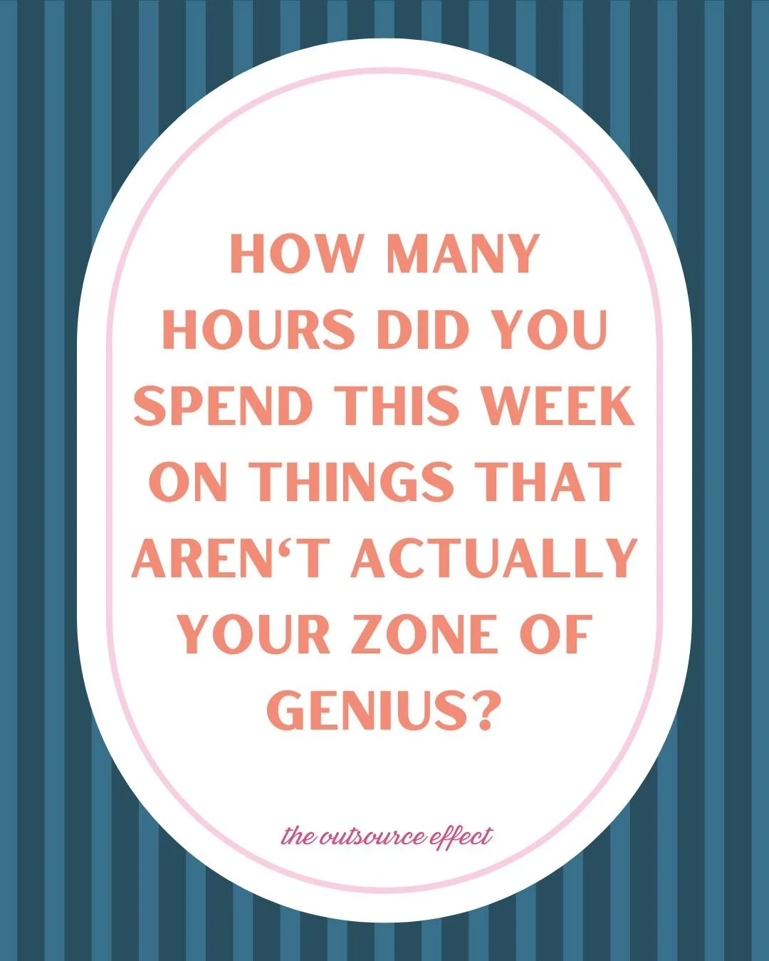 Be honest... how many hours did you spend this week on things that aren't actually your zone of genius? 👀

Answering emails. 
Formatting documents. 
Chasing follow-ups. 
Scheduling appointments. 
Designing graphics.

All necessary. None of it the re