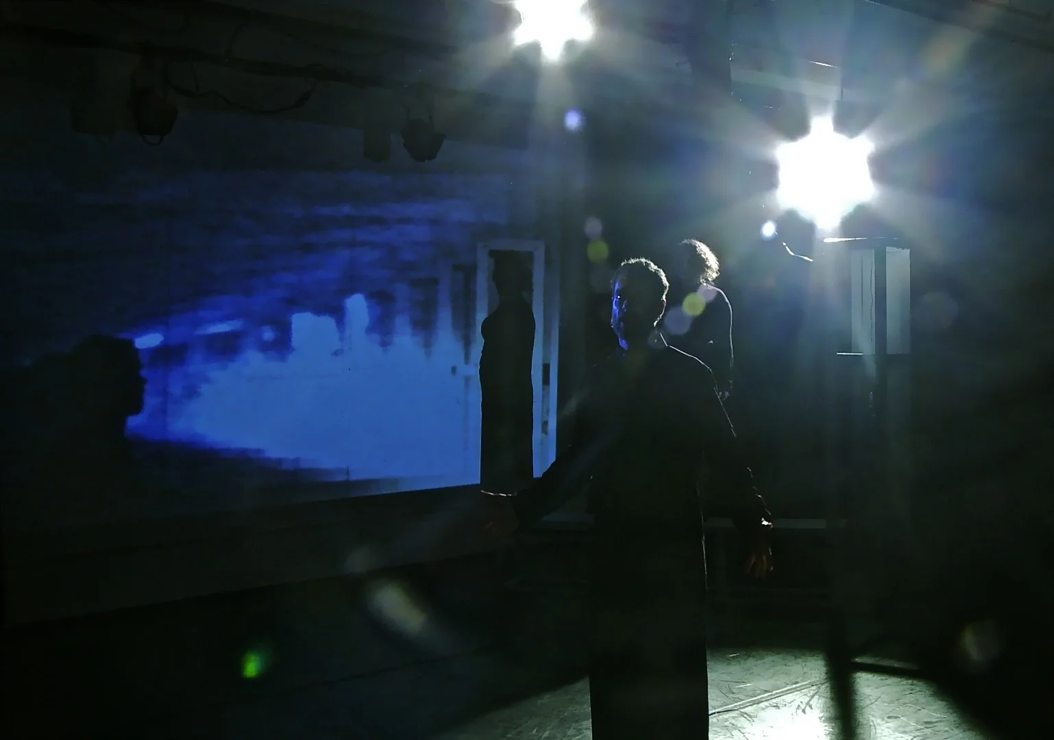 Murray Bartlett in The Calmative, based on the short story by Samuel Beckett and the writings of Nancy Cunard, Adapted by Scott Ebersold and Ensemble, directed by Scott Ebersold,  Columbia University, Nash Studios, 2012