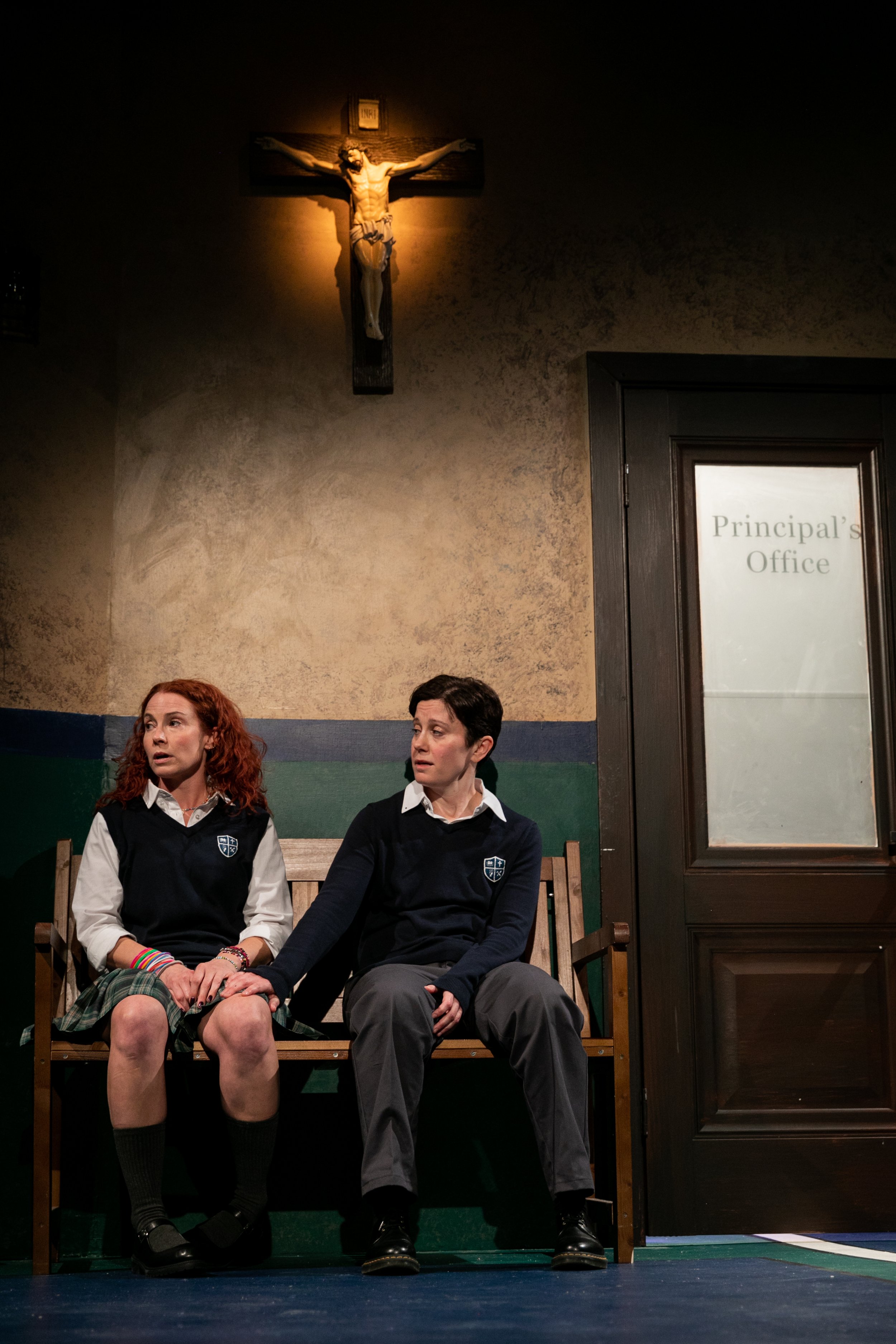 Leah Nicole Raymond and Stacey Raymond in Mercutio Loves Romeo Love Juliet Loves by Gina Femia, directed by Scott Ebersold, Boomerang Theatre Company, Gural Theatre of ART/NY 2024