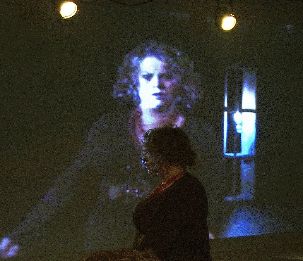 Sevrin Mason in The Calmative, based on the short story by Samuel Beckett and the writings of Nancy Cunard, Adapted by Scott Ebersold and Ensemble, directed by Scott Ebersold,  Columbia University, Nash Studios, 2012