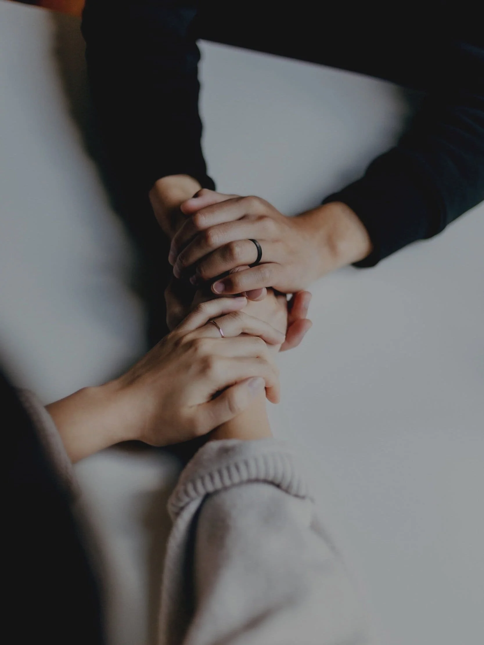 holding hands