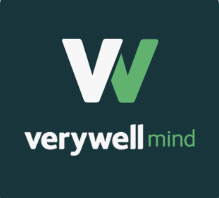 Very well mind logo in white text that says 'very well' followed by light green text that says 'mind' on a dark green background.