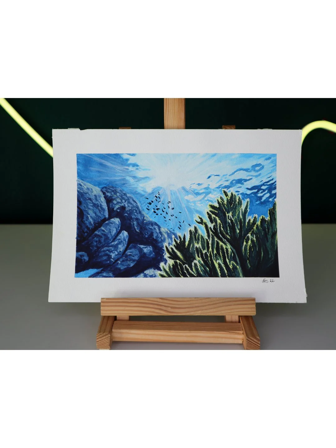 "Fische im Sonnenschein" - Originalkunstwerk