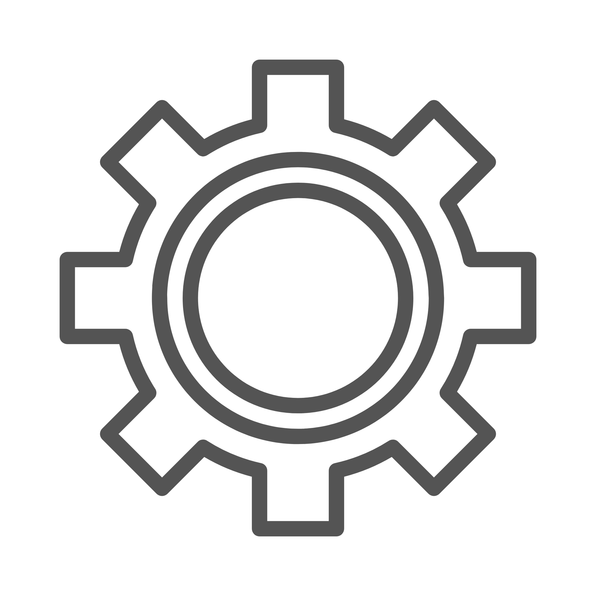 Gray gear icon