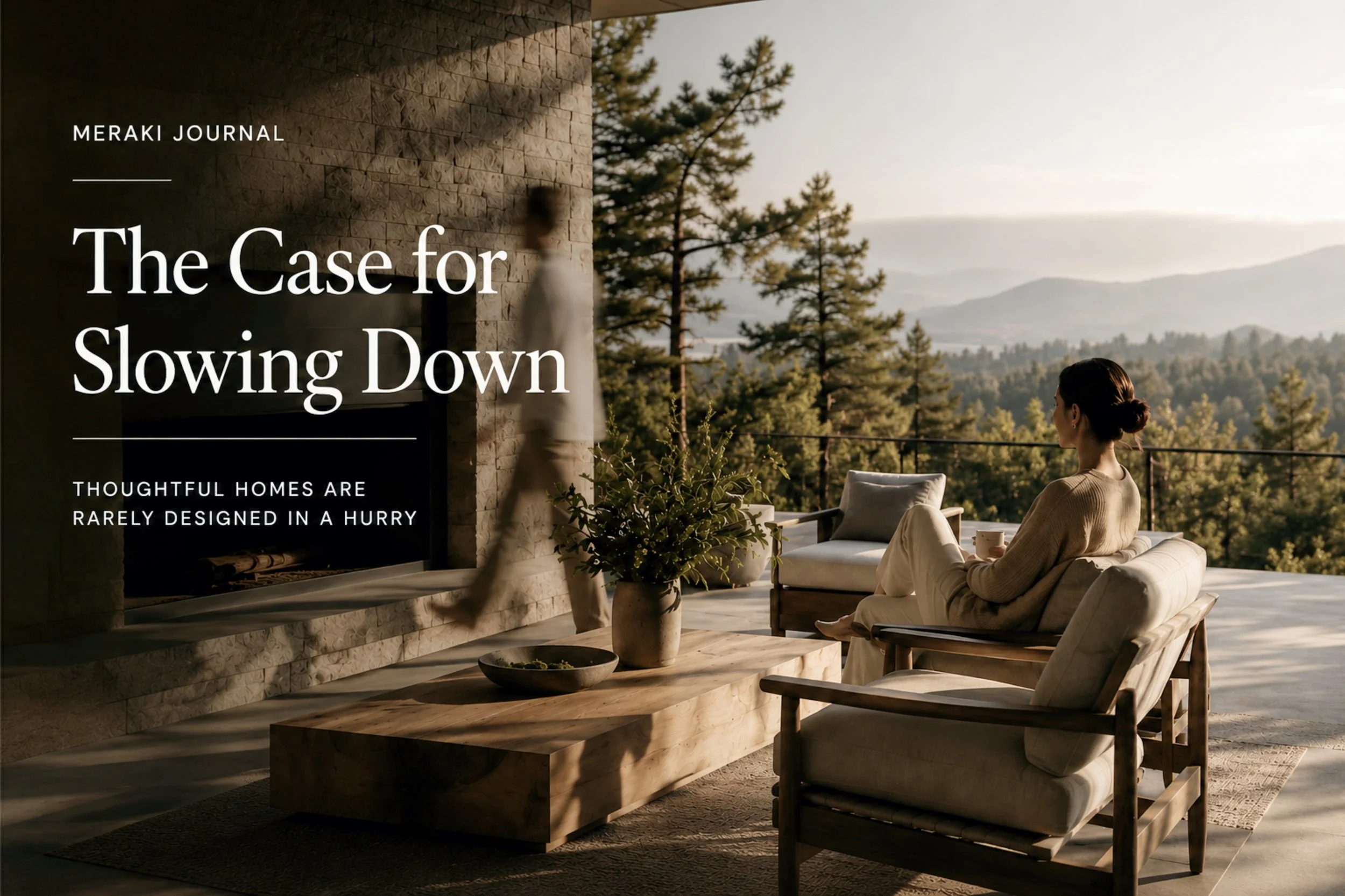 The Case for Slowing Down — Thoughtful Homes Are Rarely Designed in a Hurry