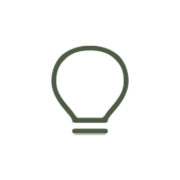 Icon of a light bulb.