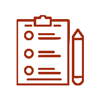 A clipboard with a checklist and a pencil