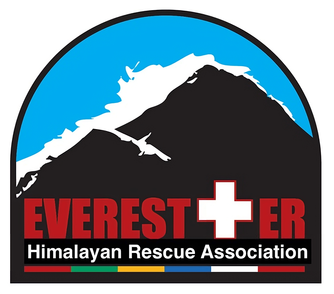 The Everest ER Logo, featuring a black mountain, blue sky, and red and white lettering.