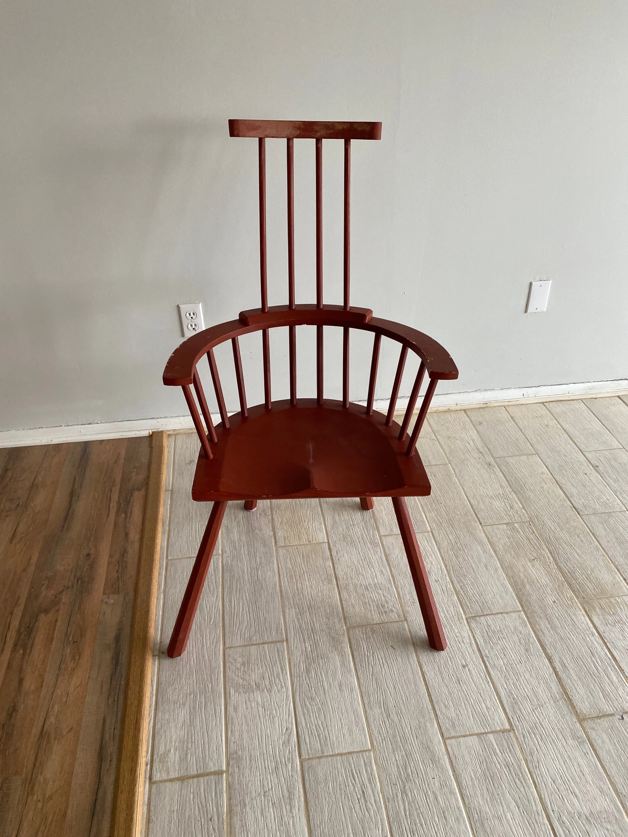 Four sick comb back chair.