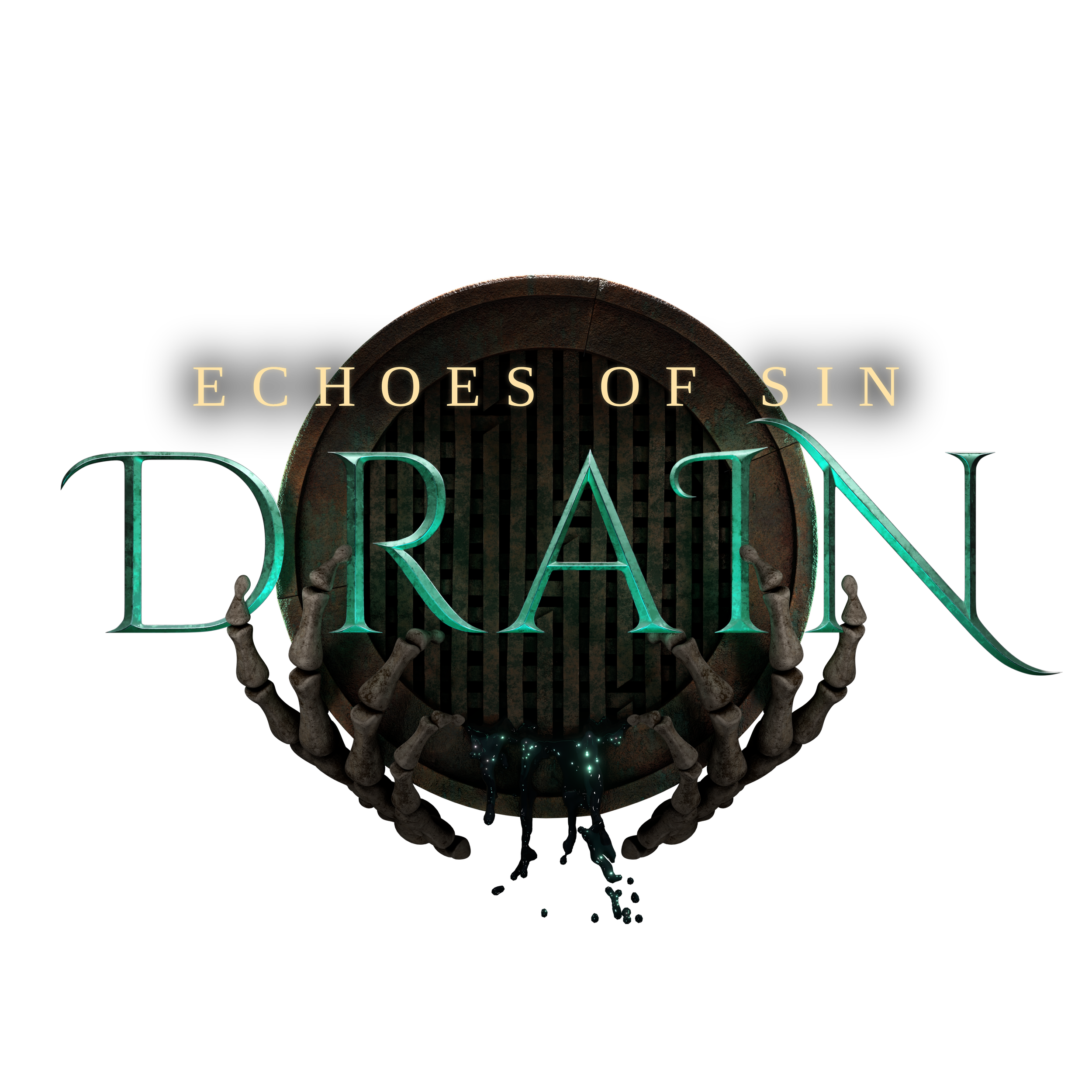 The logo of the Echoes of Sin: Drain video game