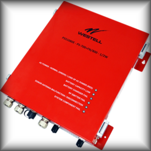 Westell NFPA 72 and 1221 compliant Class B amplifier for A/Coe emergency radio signal boosting.