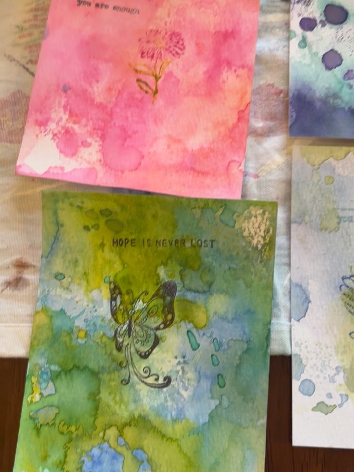 My art will be at the @littleknownarthouse this week (Wednesday - Saturday). I am selling two pieces: Hope is Never Lost and You are Enough. 

I have struggled with mental health my entire life, but things became more troublesome when I was in colleg