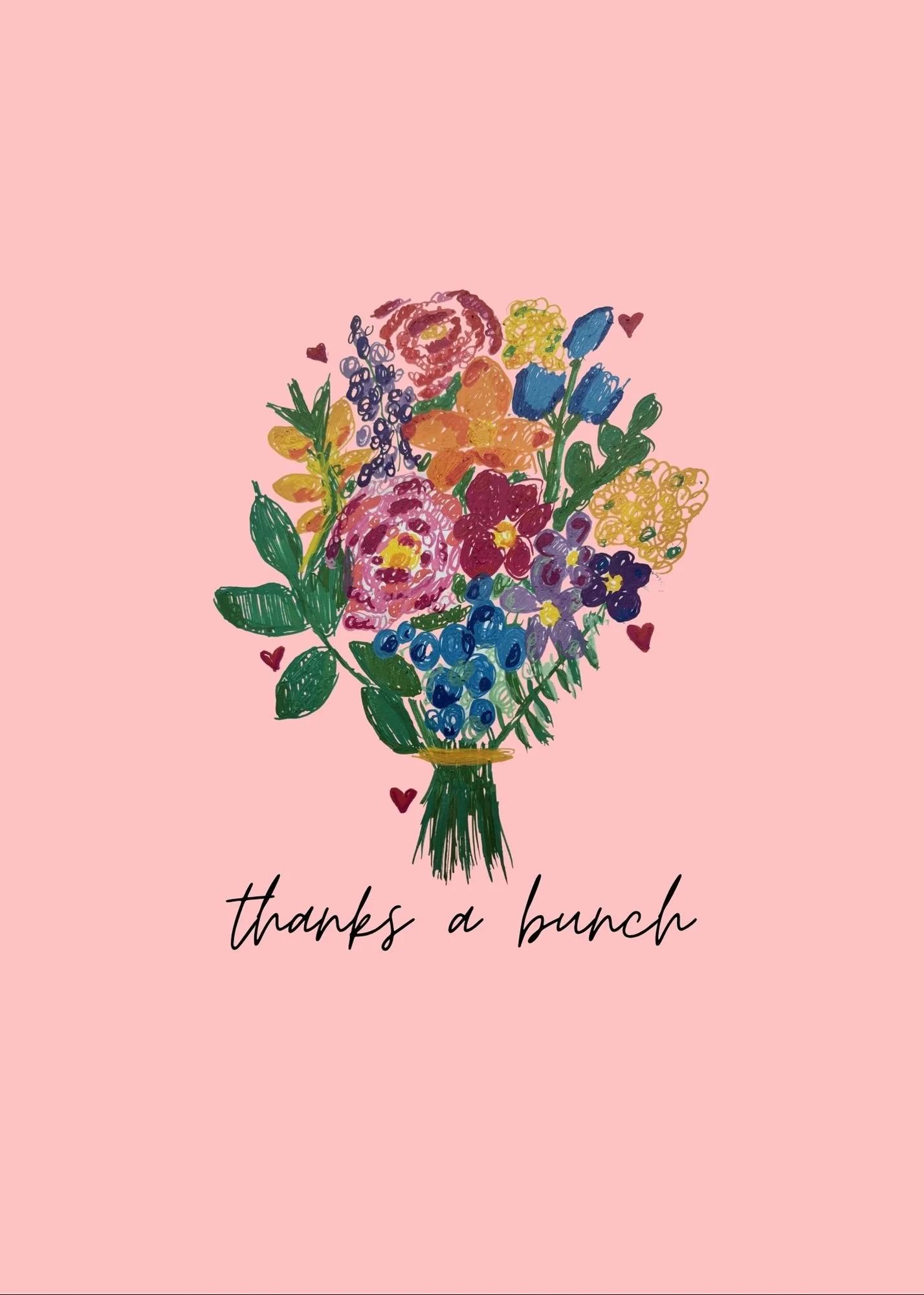 Thank you card set