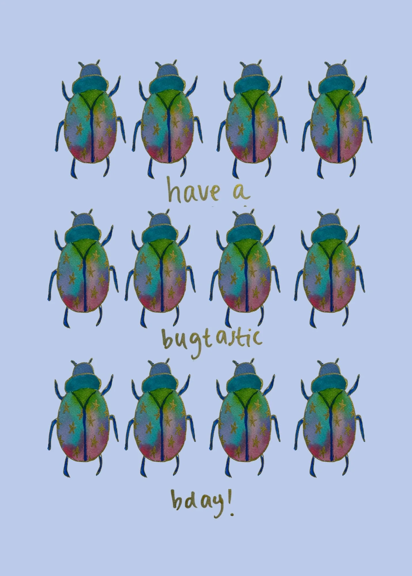 Bugtastic bday card