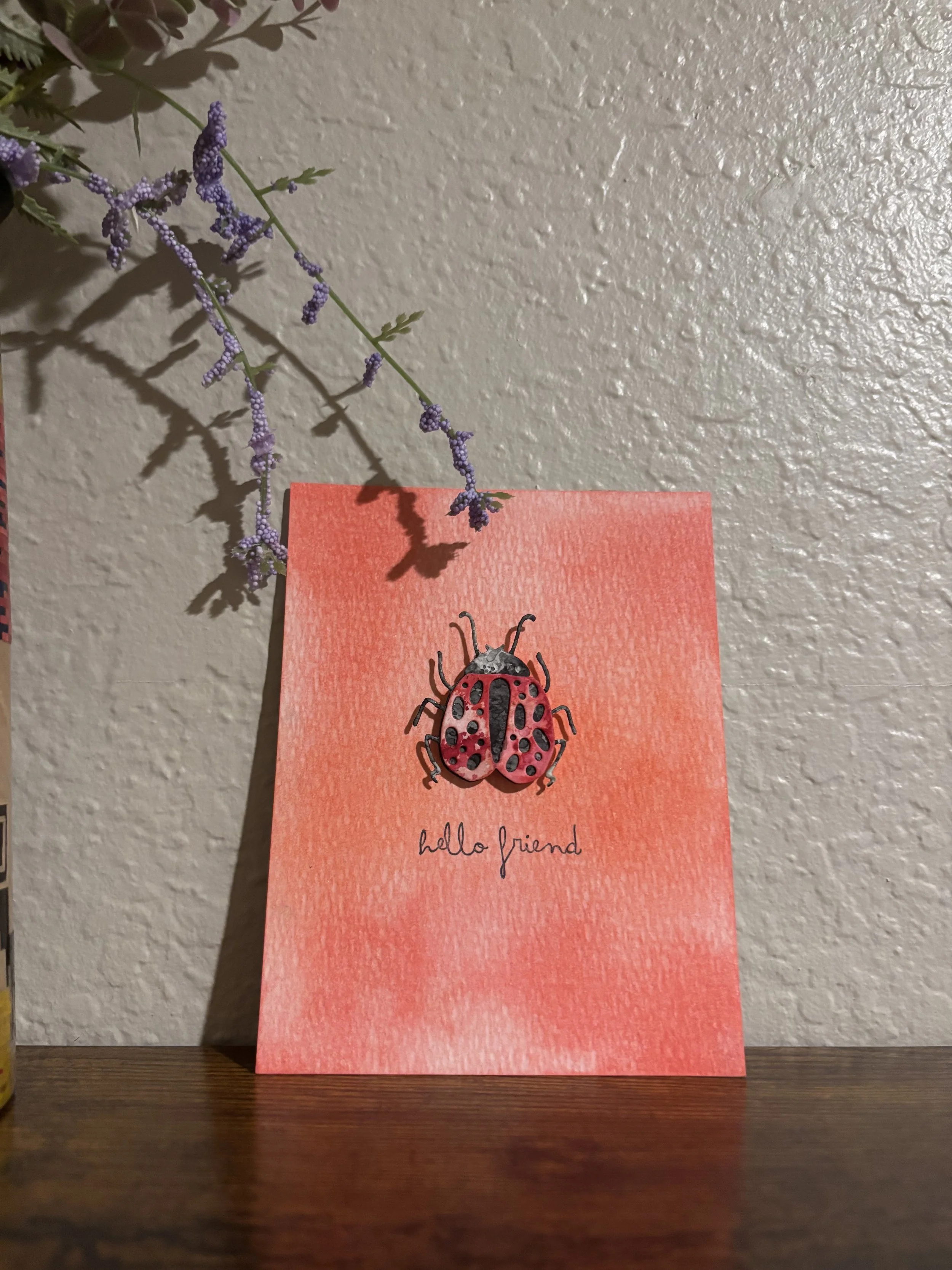 Hello friend card