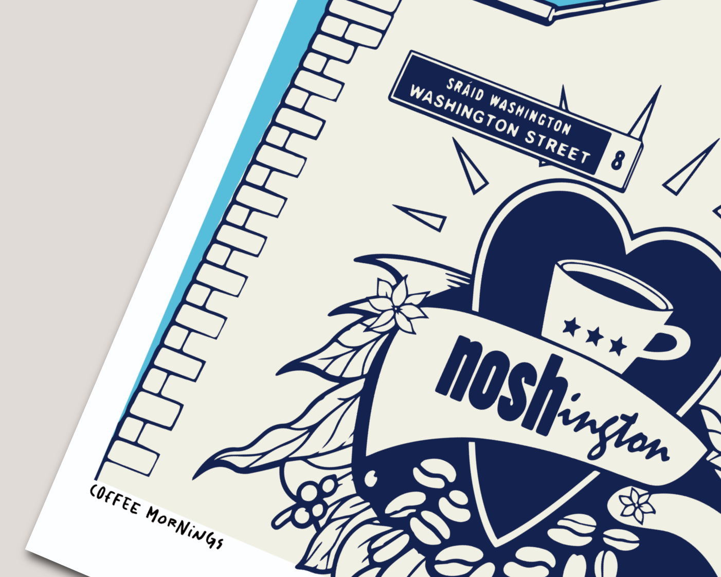 NOSHINGTON WASHINGTON STREET DUBLIN 8 ART PRINT