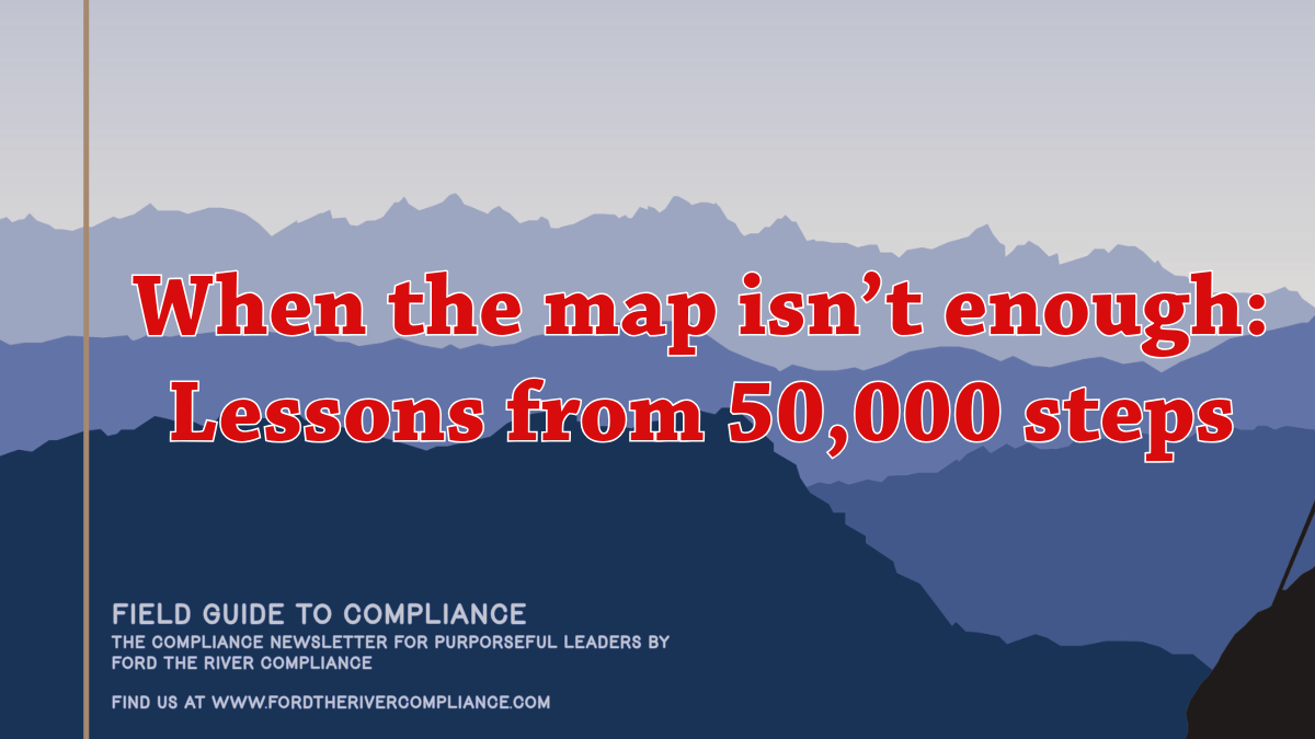 When the map isn’t enough: Lessons from 50,000 steps