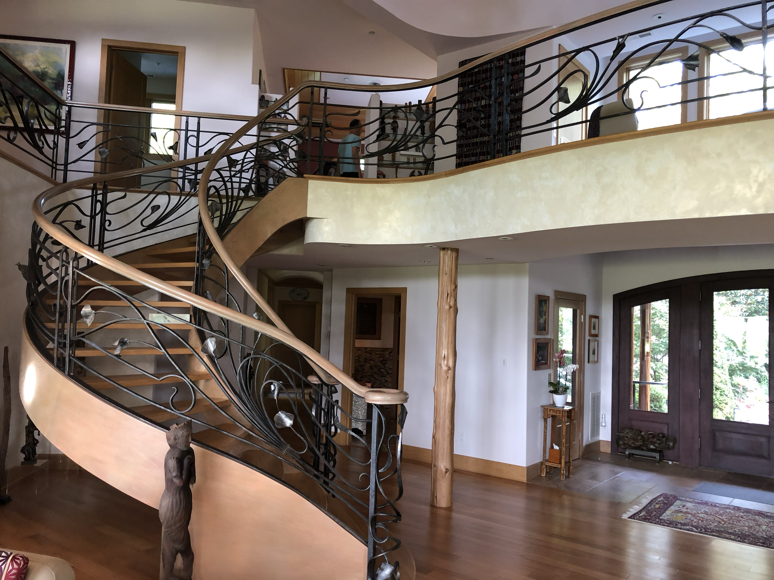 free form forged railing • Storybook - design • New Dimensions - builder
