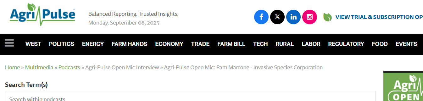 Agri-Pulse Page Top Image