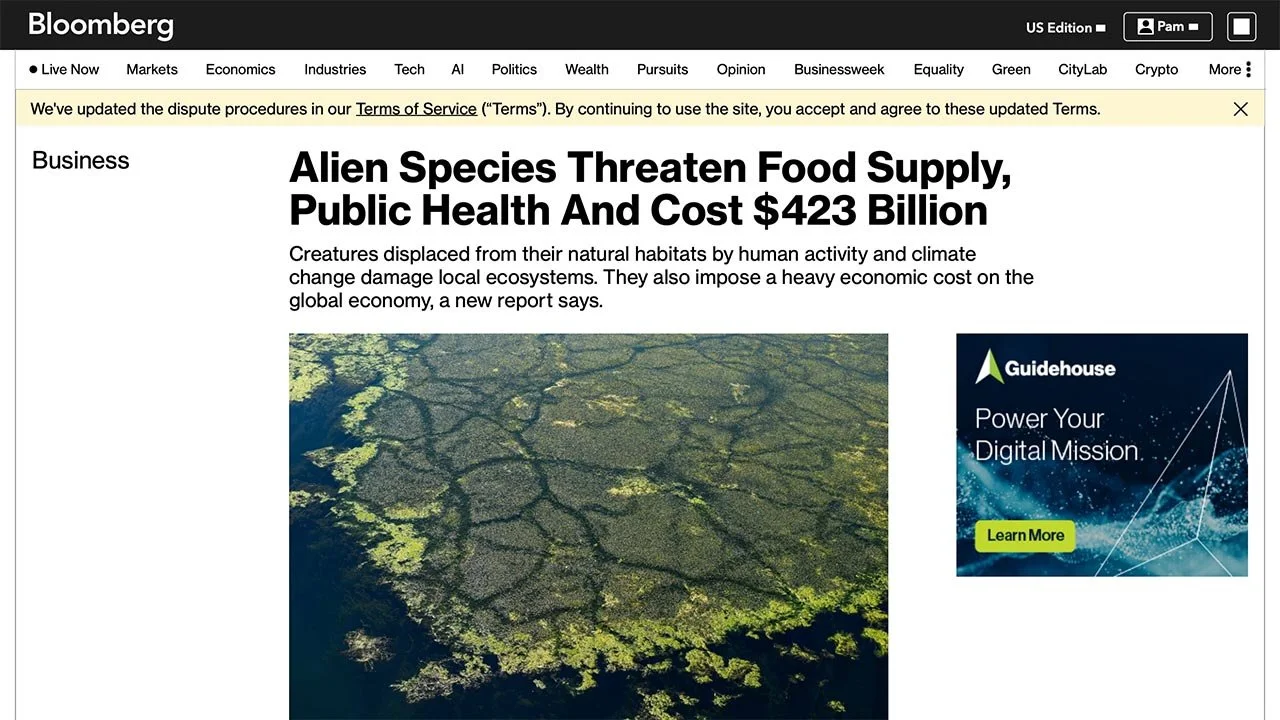Alien Species Threaten Food Supply, Public Health And Cost $423 Billion