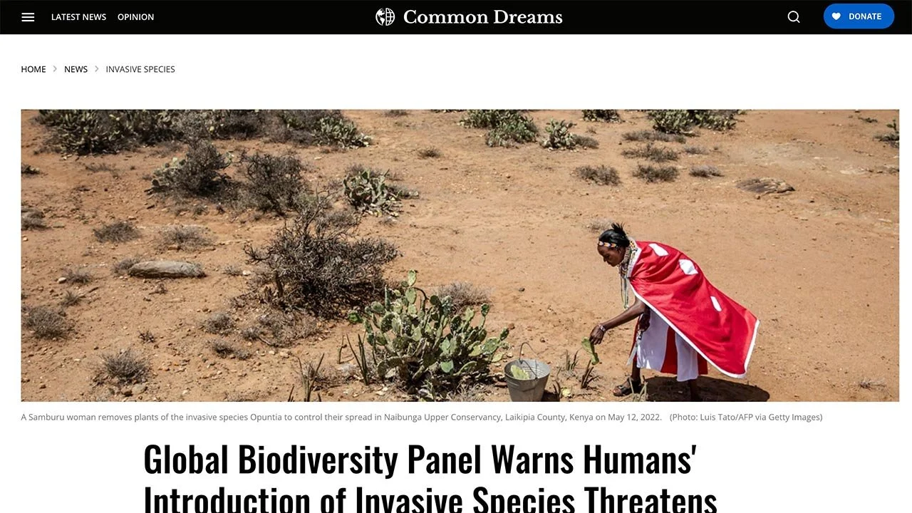Global Biodiversity Panel Warns Humans’ Introduction of Invasive Species Threatens Nature, Food Security