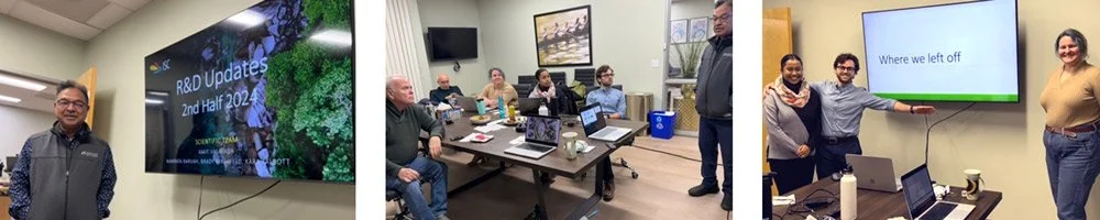 the R&D team presented their results