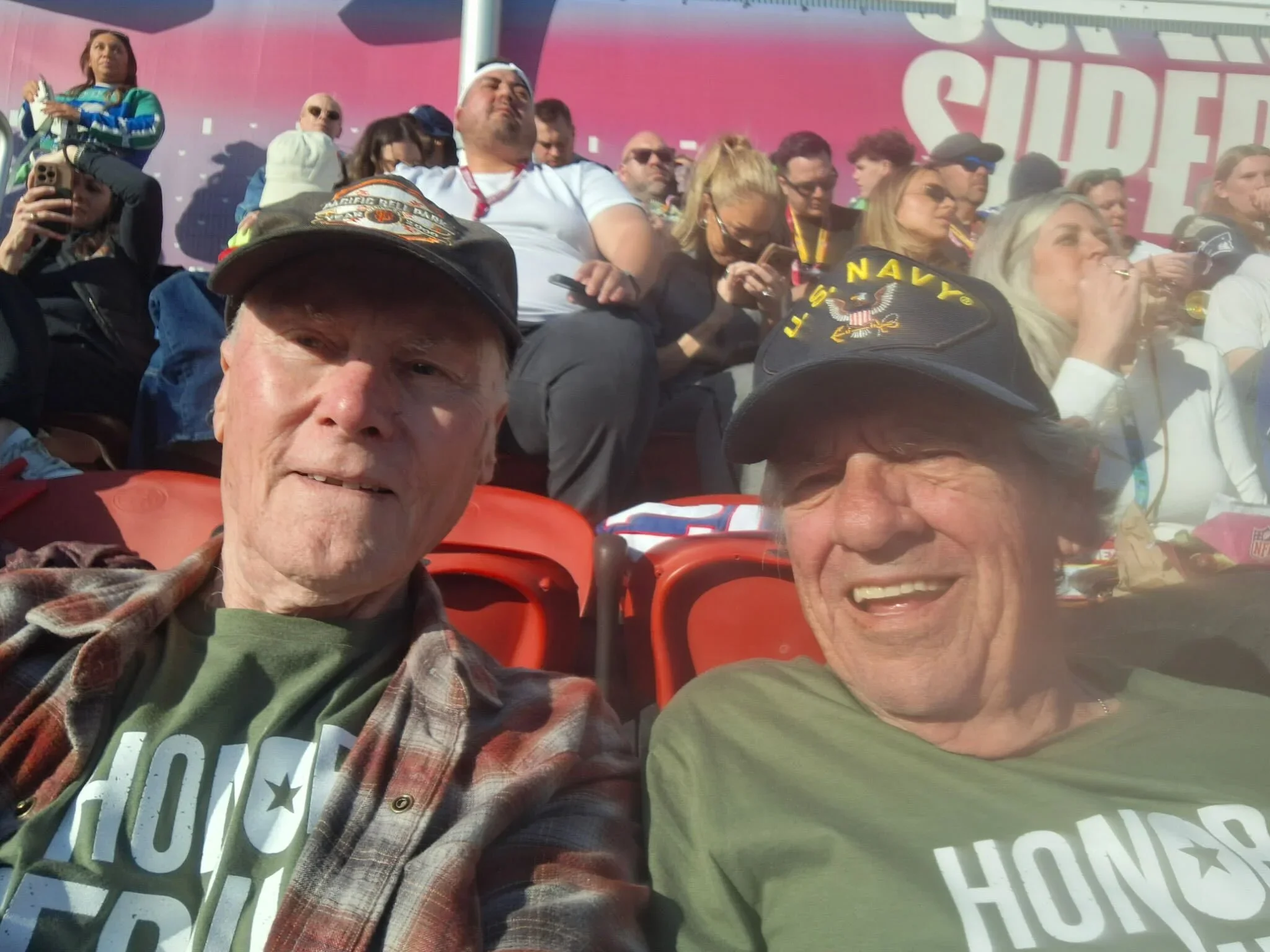 Two Vietnam Veteran Poll Workers Get Super Bowl Surprise