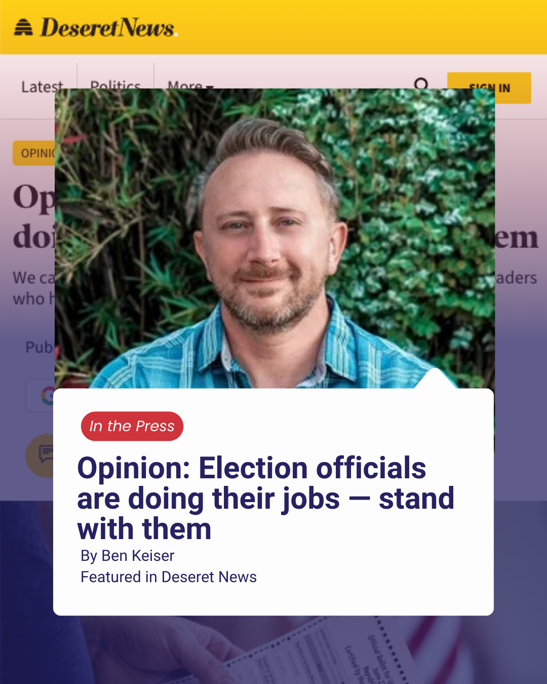 Opinion: Election officials are doing their jobs — stand with them