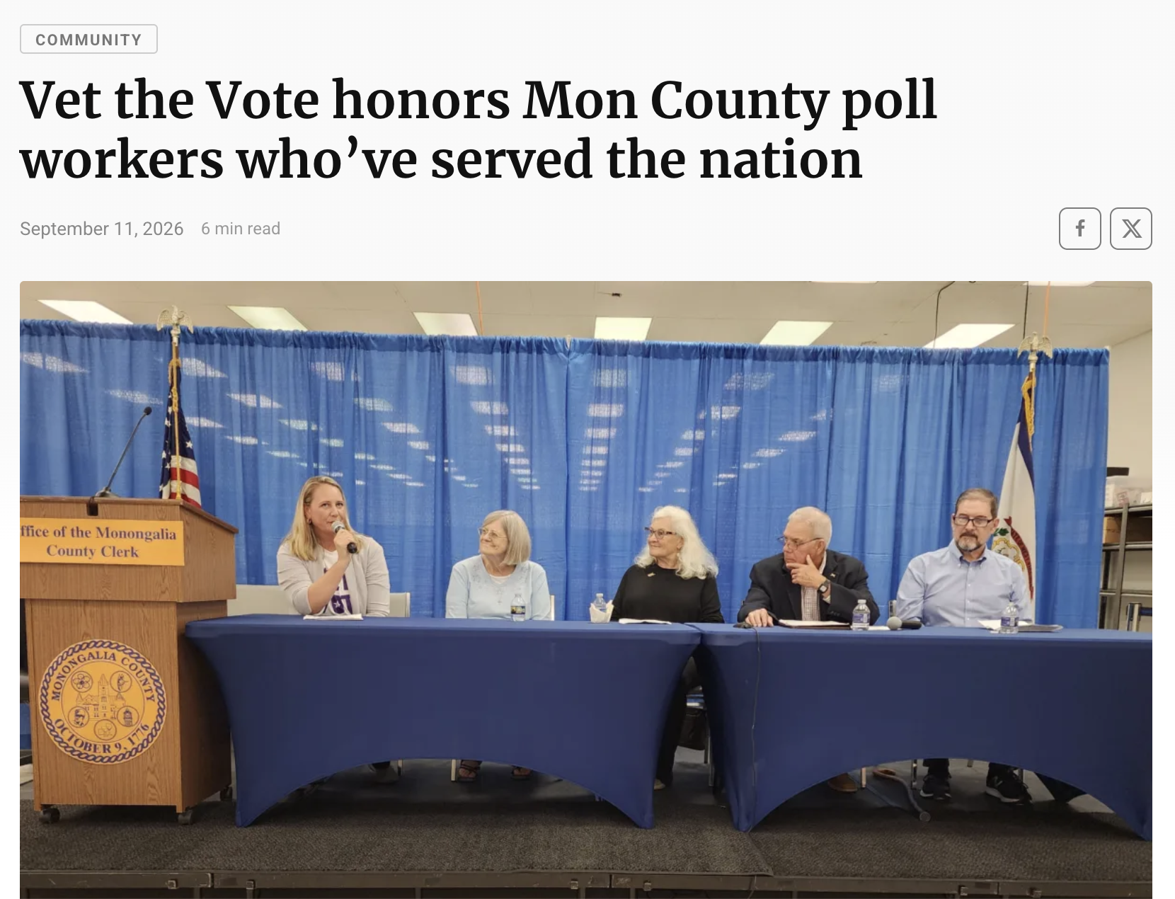 This West Virginia County Is a Model for Veteran Poll Workers