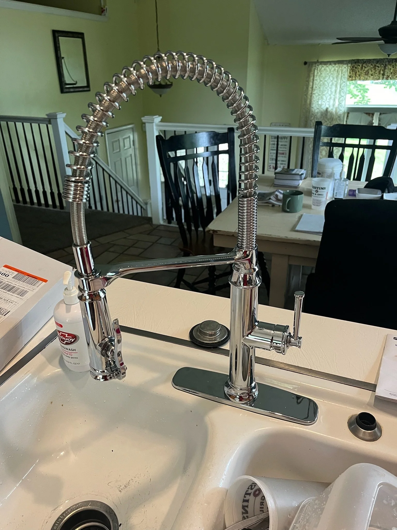 Image of a beautiful shiny sink that was installed with quality craftmanship