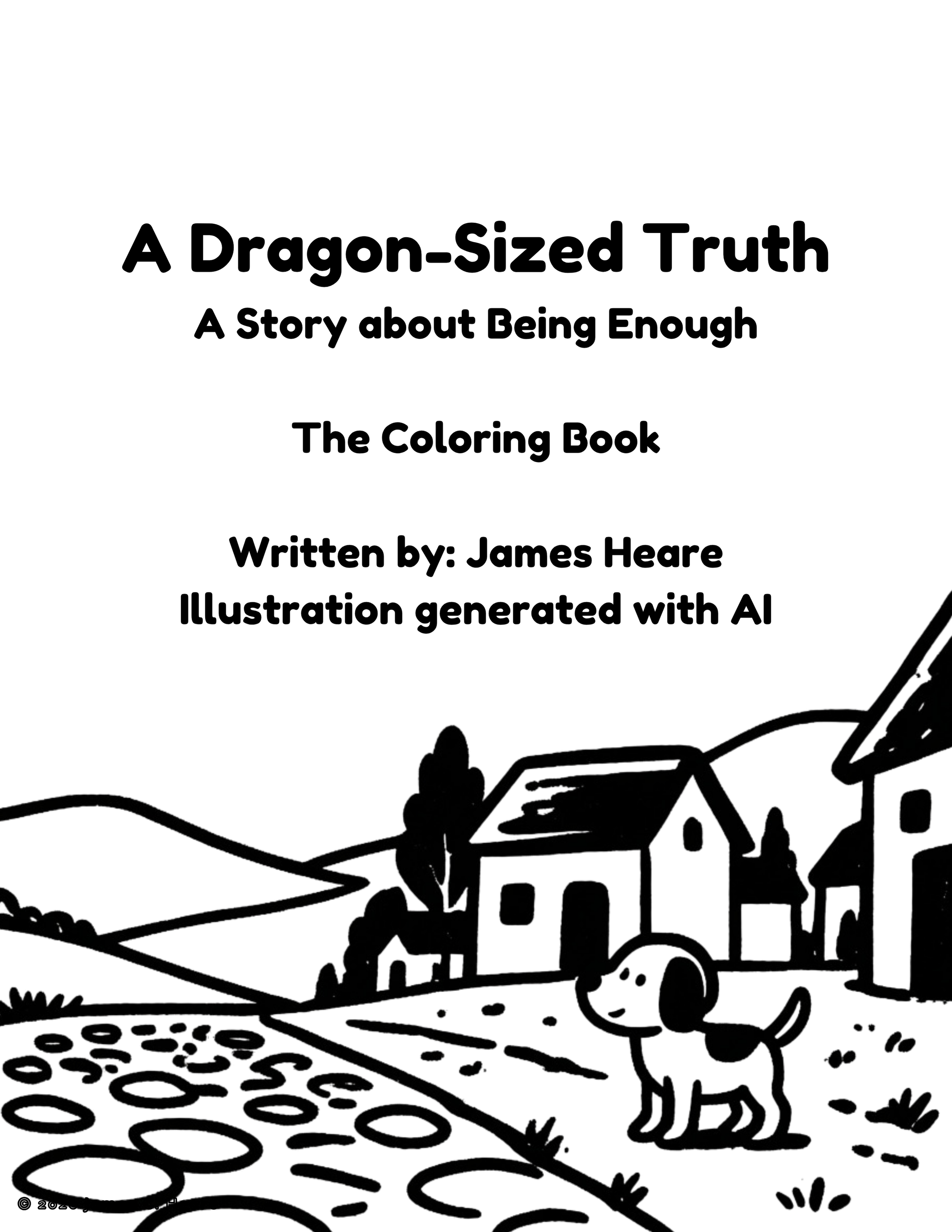 A Dragon-Sized Truth - The Coloring Book