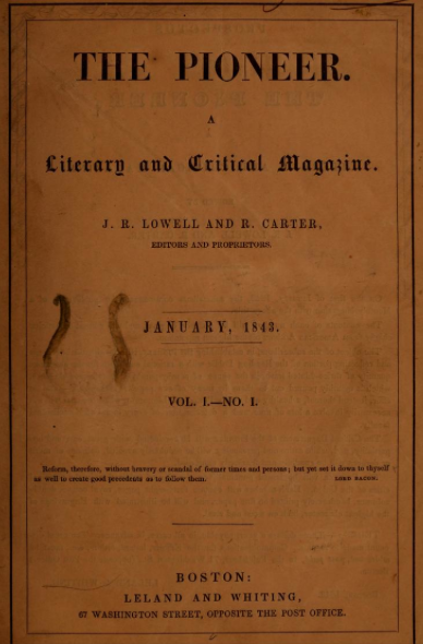 The Pioneer Literary Magazine