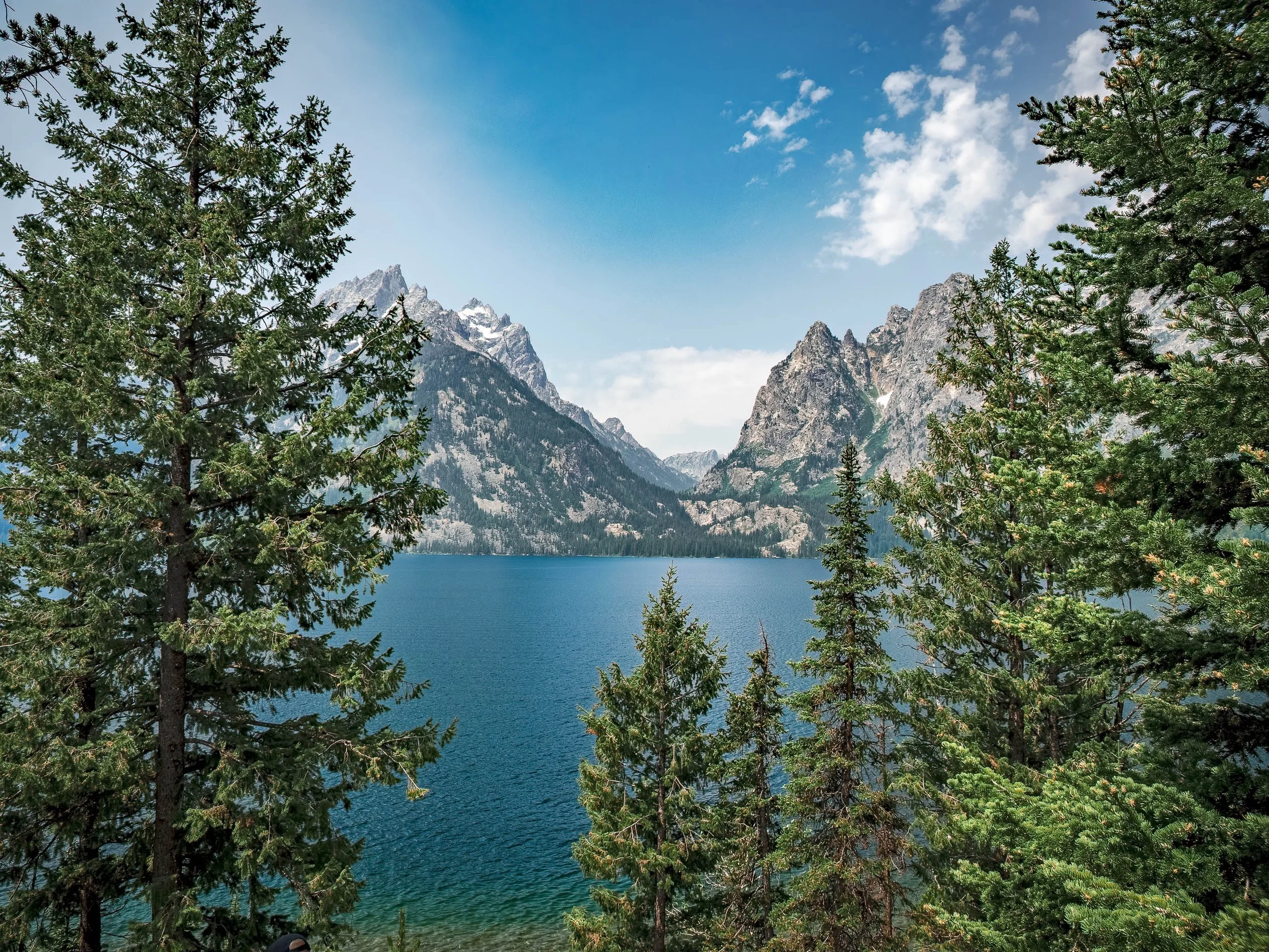 View thru the Gap to Jenny Lake