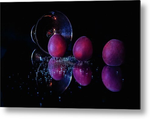Three Plums, After Dark, fine art photograph by Robert Niemeier, full view