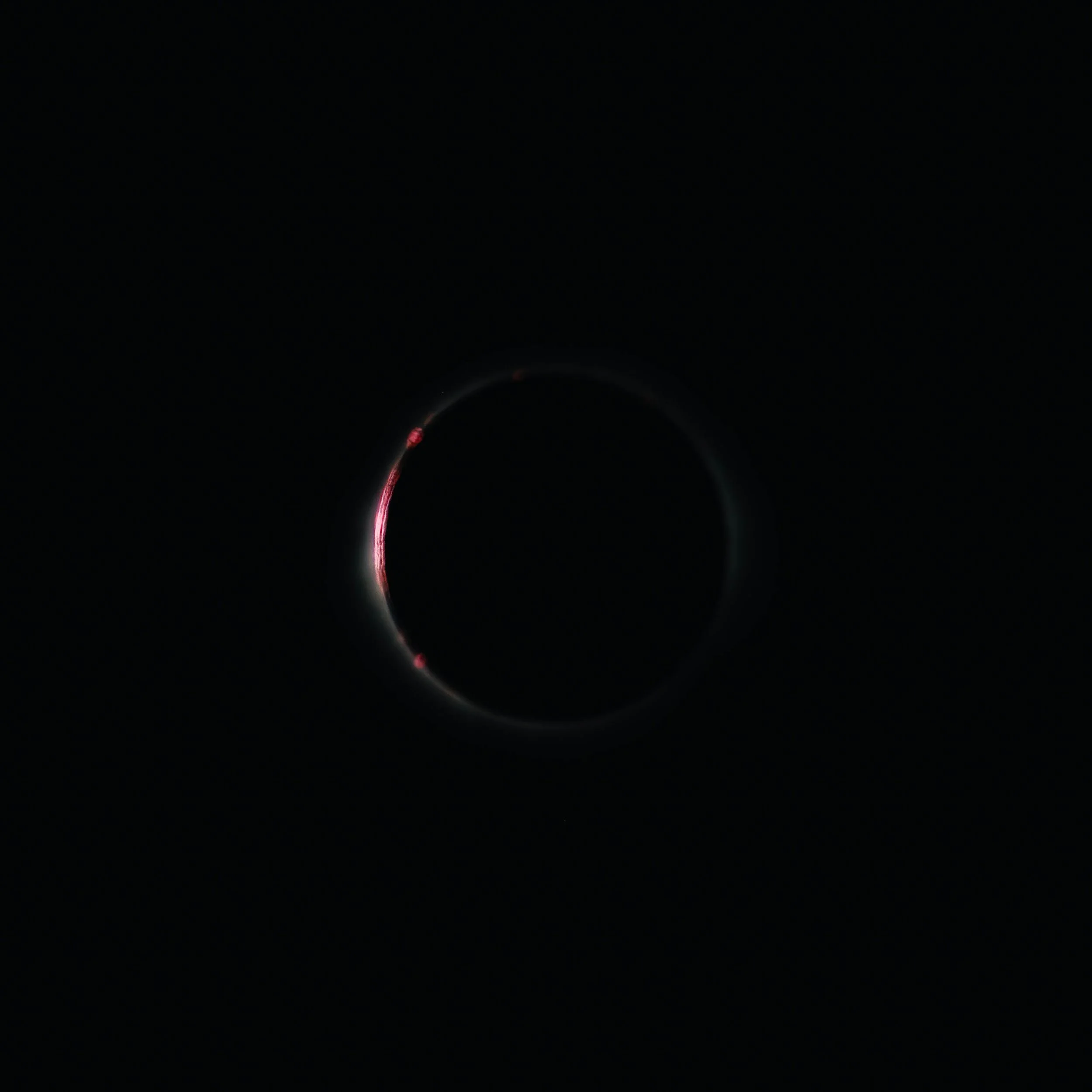 Four-image solar eclipse sequence showing crescent phase, Bailey's Beads, Diamond Ring effect, and totality corona during the April 2024 total solar eclipse.