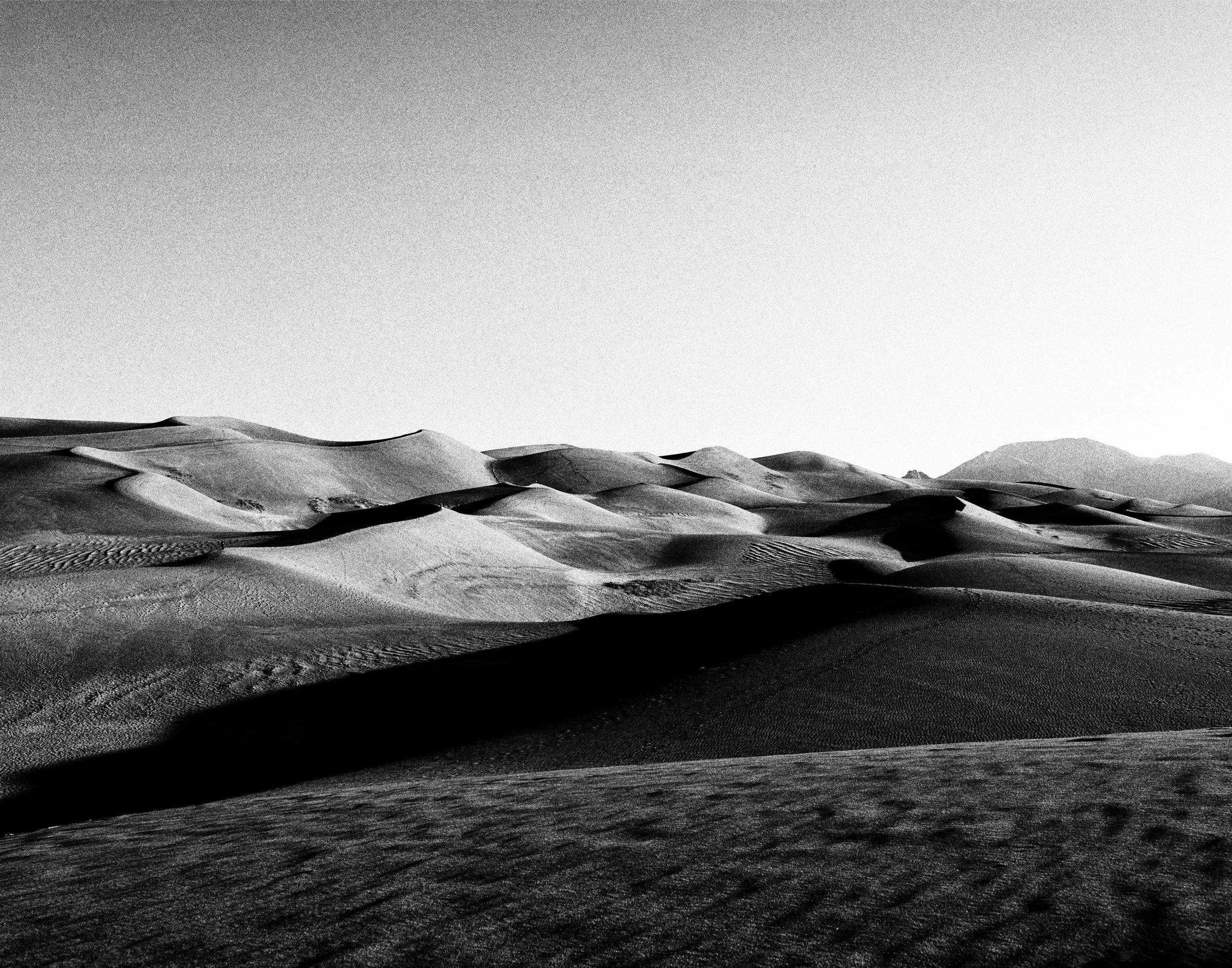 The Shape of Silence — Great Sand Dunes Monochrome Fine Art Photography
