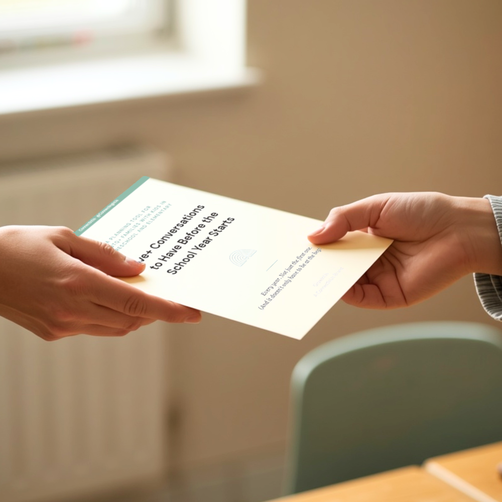 The free guide, Five+ Conversations to Have Before the School Year Starts
