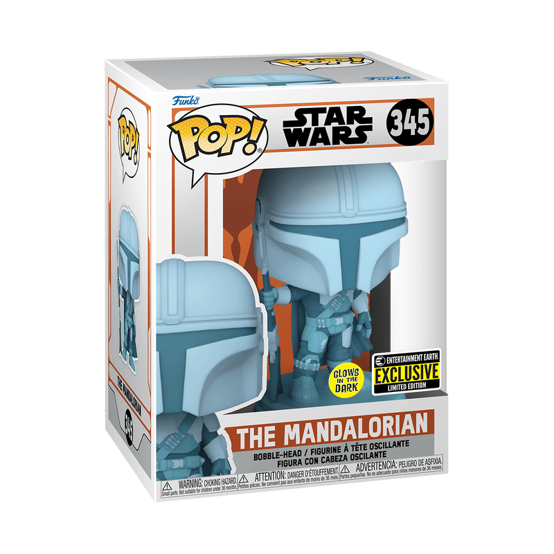 Star Wars: Mandalorian Hologram GITD Funko Pop! Entertainment Earth Exclusive