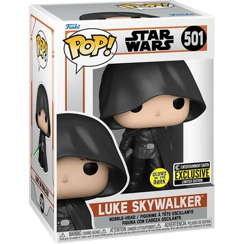 Star Wars: The Mandalorian Luke Glow-in-the-Dark Funko Pop! Vinyl Figure #501 - Entertainment Earth Exclusive