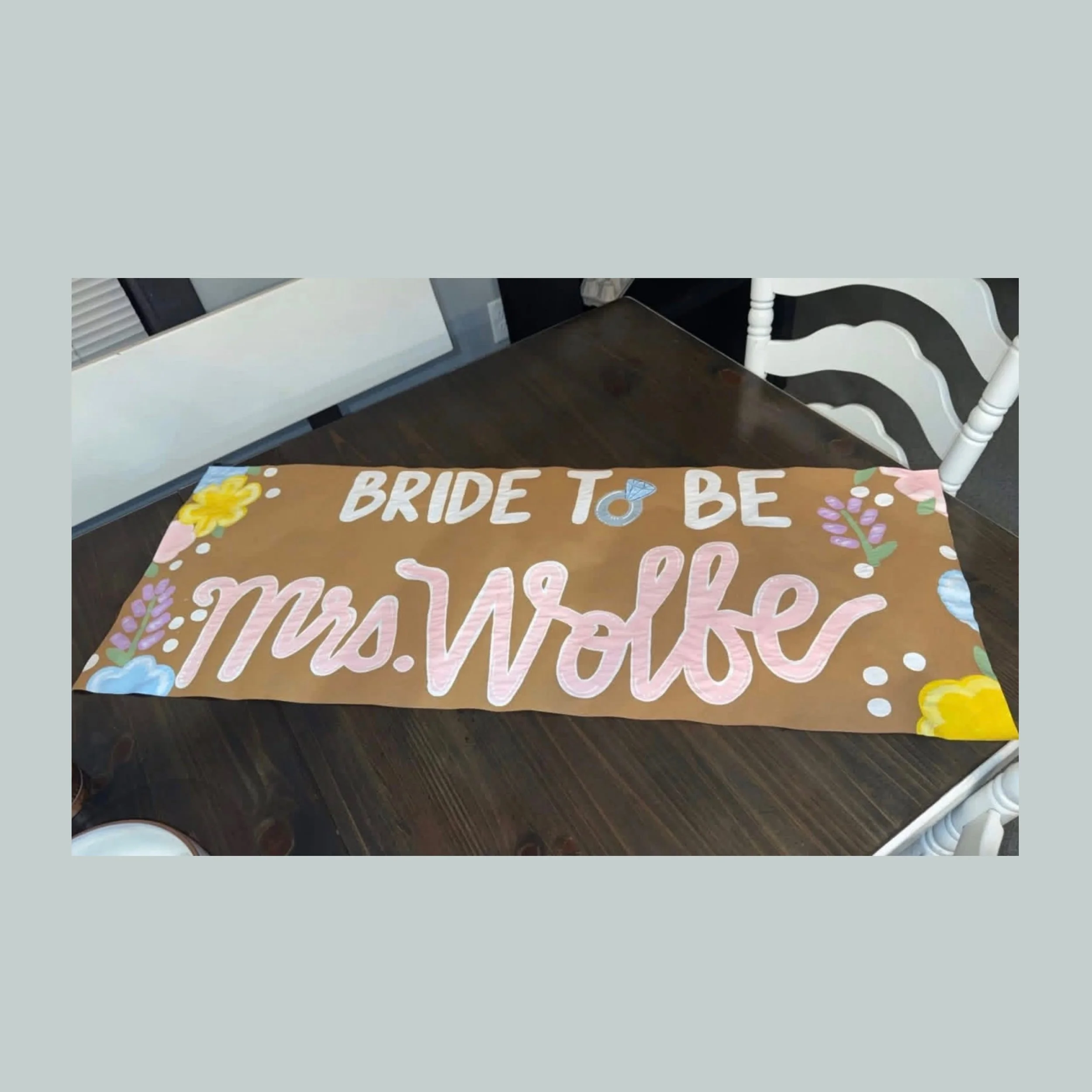 Wolfe Wedding Shower Banner