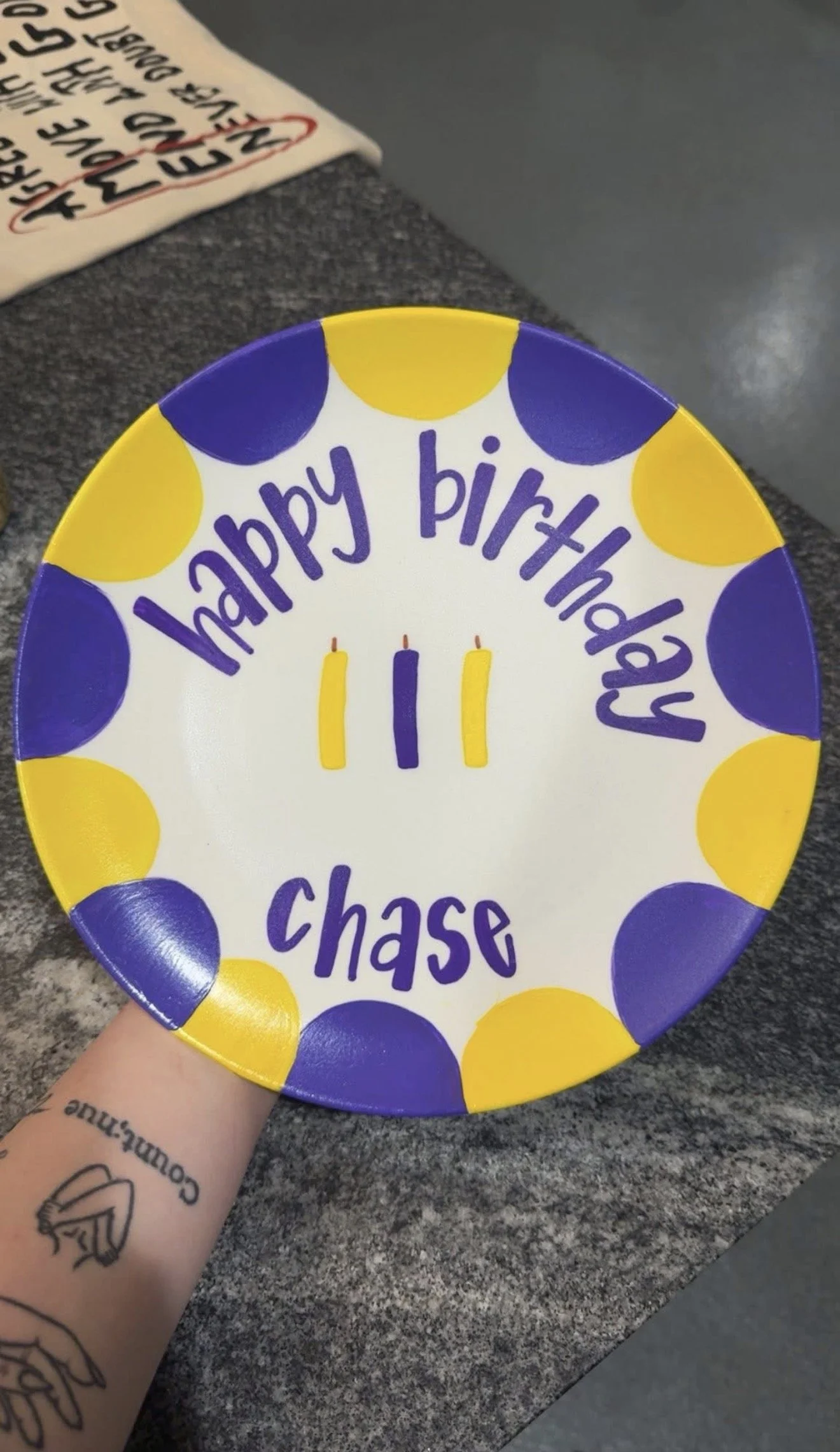 Chase’s Birthday Plate
