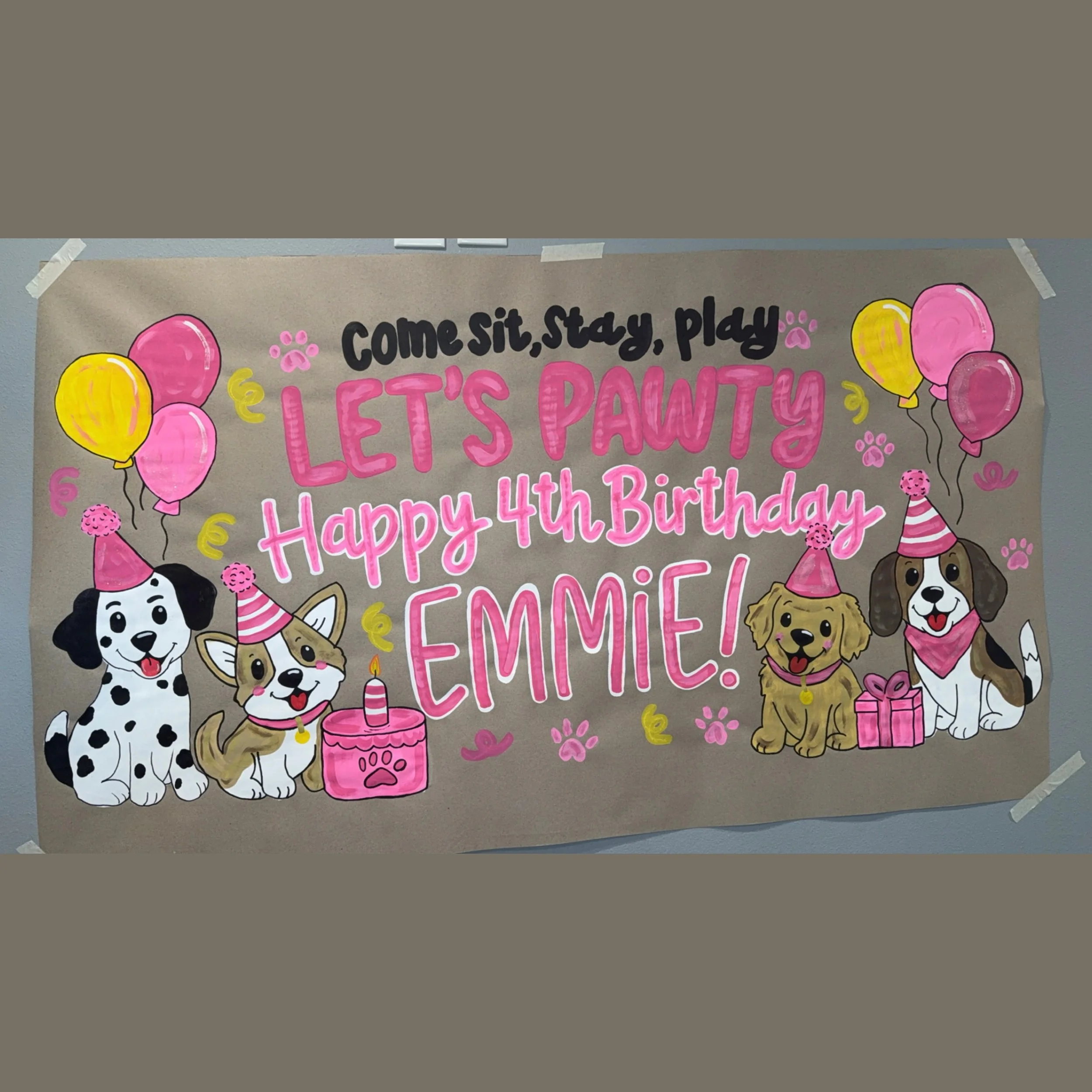 Emmie’s 4th Birthday Banner