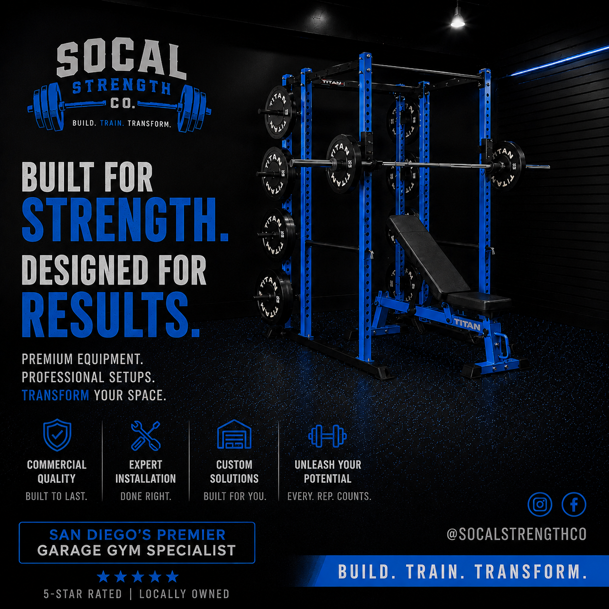 Signature Garage Gym Packages 🔵 Pacific Series