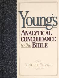 Cover of a book titled 'Young's Analytical Concordance to the Bible' by Robert Young.