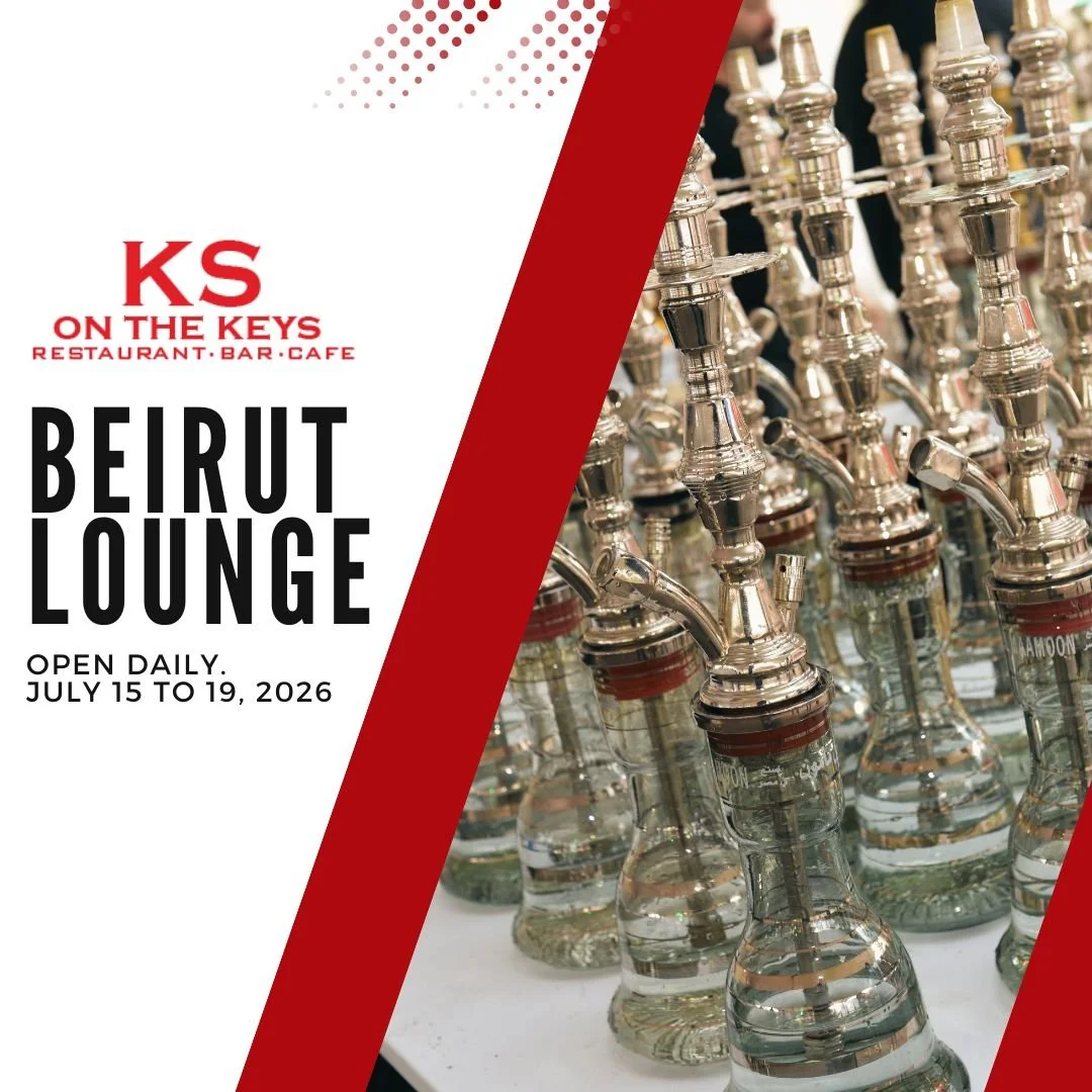 The @ksonthekeys  Beirut Loung offers a unique and inviting space to relax, delight in the company of friends and get into the vibe and nightly entertainment in this 18+ atmosphere. Offering traditional Lebanese Shisha with a selection of herbal flav