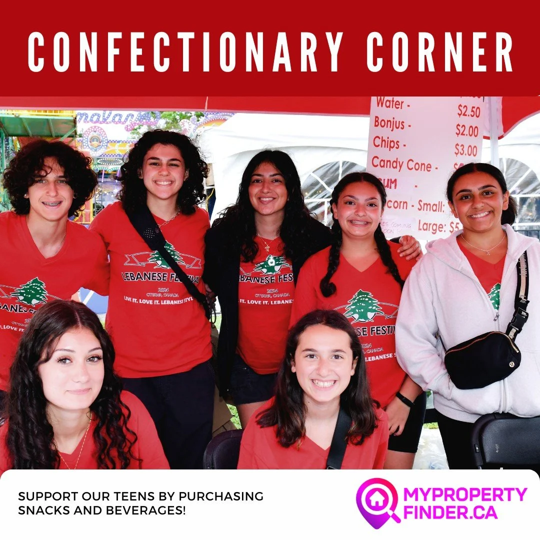 The Confectionary is operated by our hard-working young adult volunteers.  Offering everything from ice cream to refreshing drinks, snow-cones, along with cotton candy and candy apples. We also offer limited-edition Ottawa Lebanese Festival merchandi